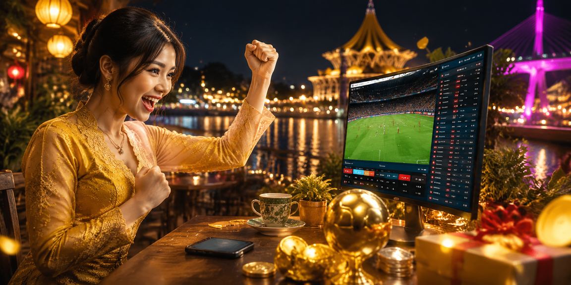 Pemain menikmati pertaruhan sukan langsung di 48020 Malaysia